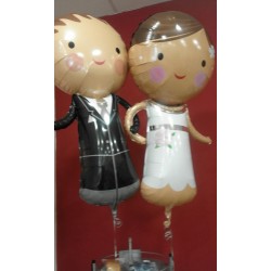 globos pareja novios