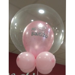 Globo bubble mi bautizo