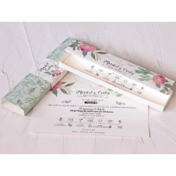 Invitación tipo caja de maleta viajera
