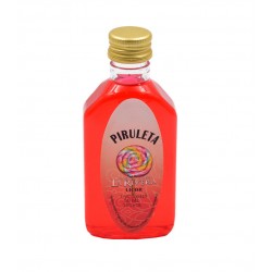 Licor piruleta en botella petaca 50ml.