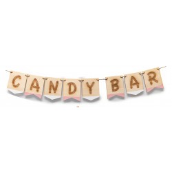 guirnalda madera candy bar