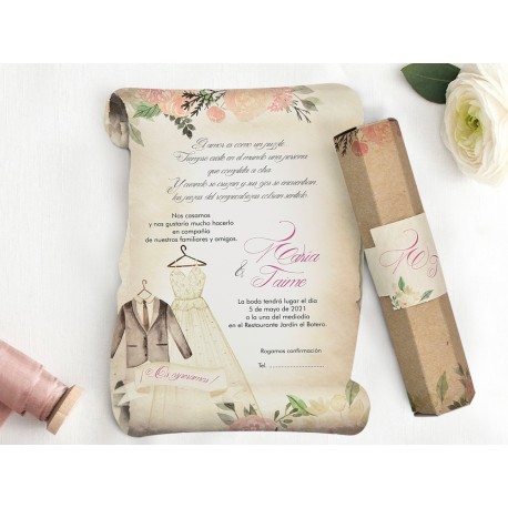 Invitación tipo caja