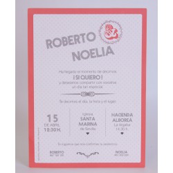 Invitación de boda