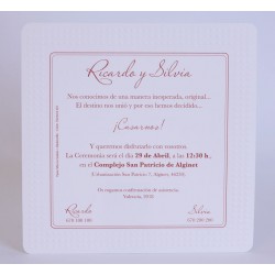 Invitación de boda