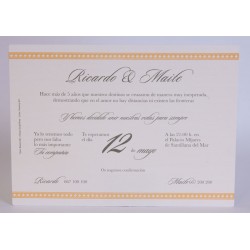 Invitación de boda