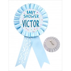 Chapa insignia con aguja personalizada baby shower